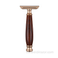 Cuchilla de afeitar de madera Baili Twin Blade Razor